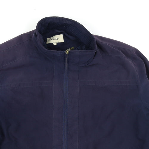 EWM Mens Blue   Bomber Jacket Coat Size L