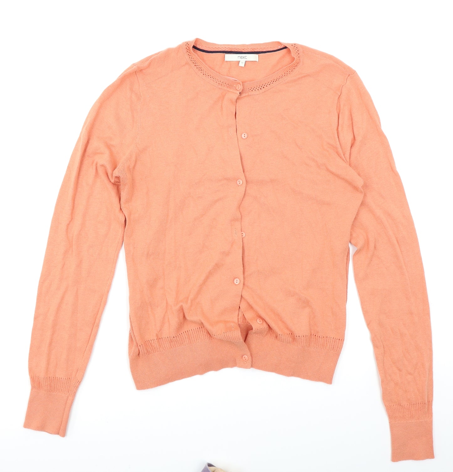 NEXT Womens Orange   Cardigan Jumper Size 12
