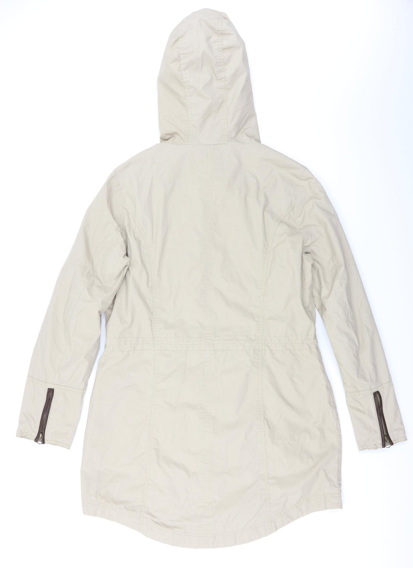 M&Co Womens Beige   Anorak Coat Size 12