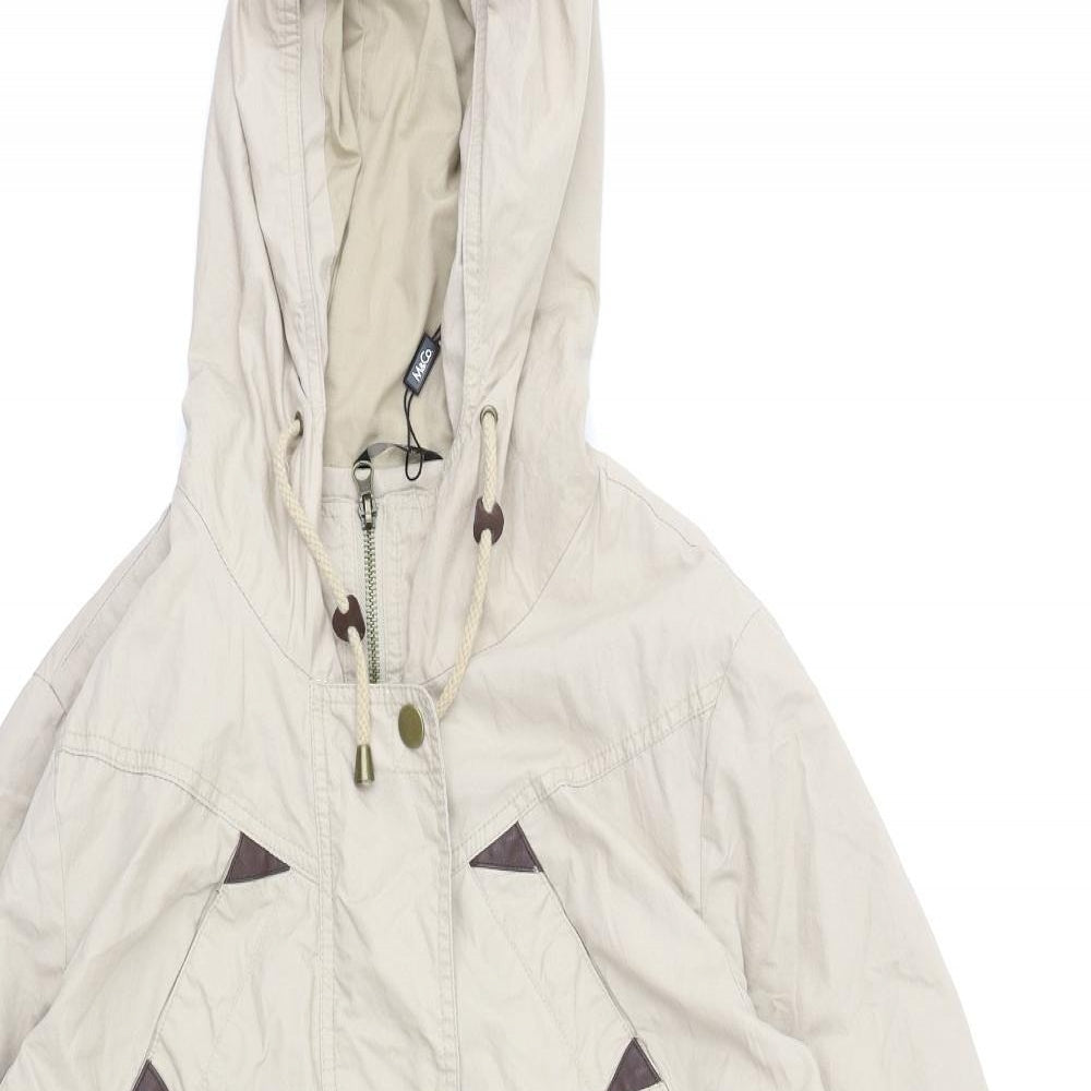 M&Co Womens Beige   Anorak Coat Size 12