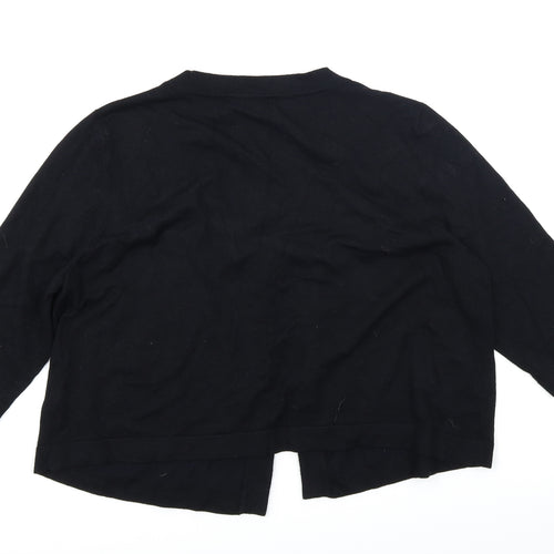 George Womens Black  Knit Cardigan Jumper Size 22