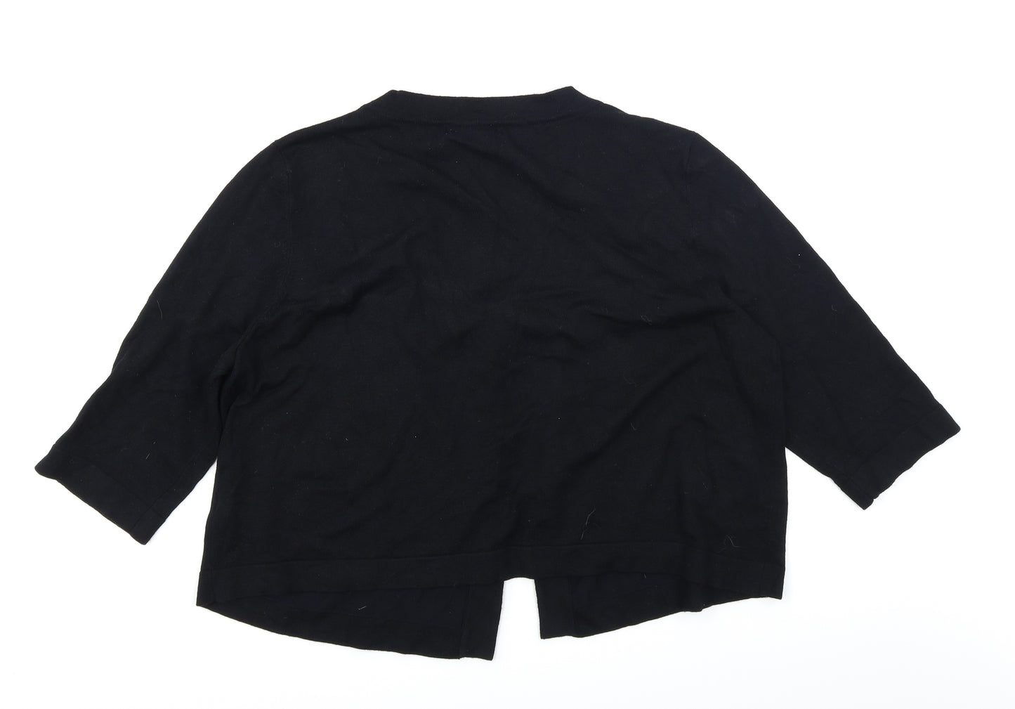 George Womens Black  Knit Cardigan Jumper Size 22