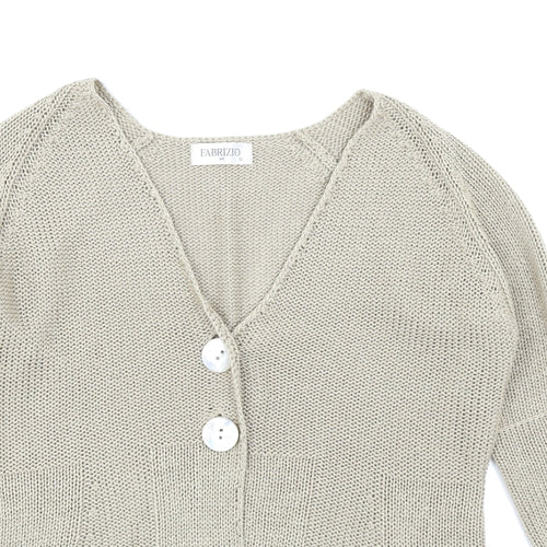 Fabrizio Womens Beige   Cardigan Jumper Size M