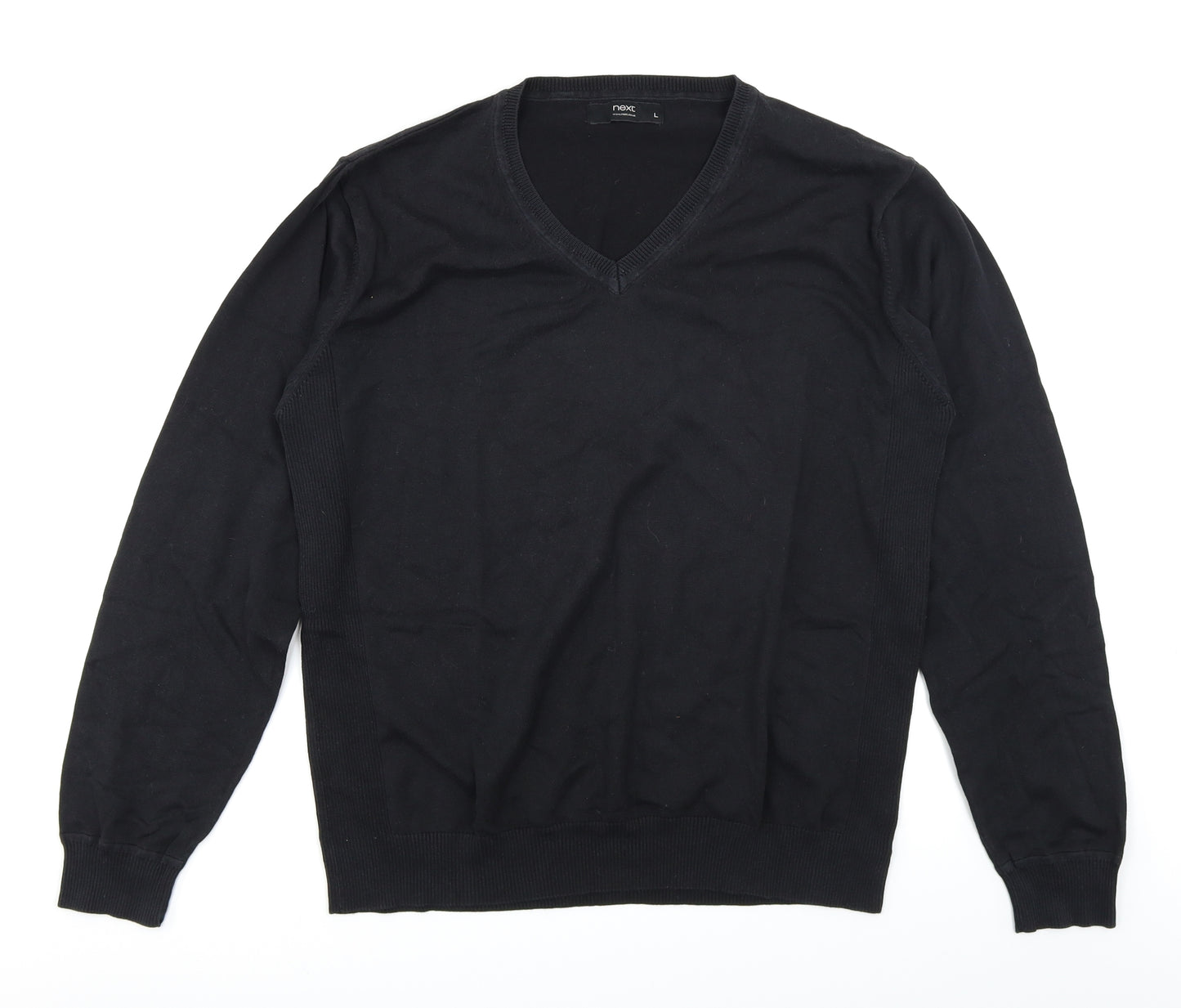 NEXT Mens Black   Pullover Jumper Size L