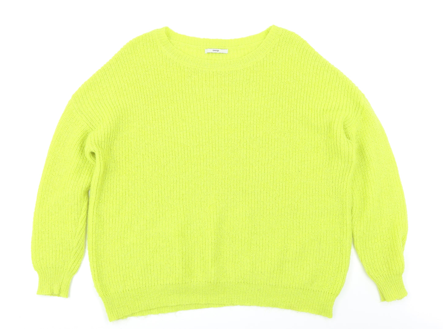 George Womens Yellow   Pullover Jumper Size XL