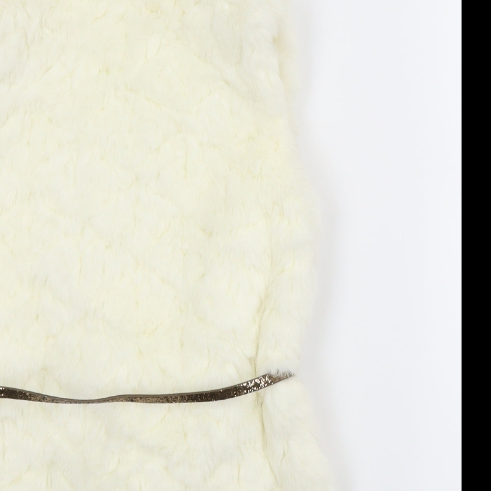 M&S Girls White   Gilet Jacket Size 11-12 Years