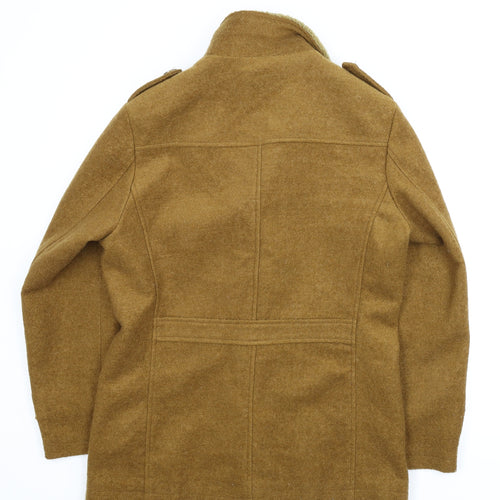 Chaoyue Qianxian Mens Brown   Pea Coat Coat Size L