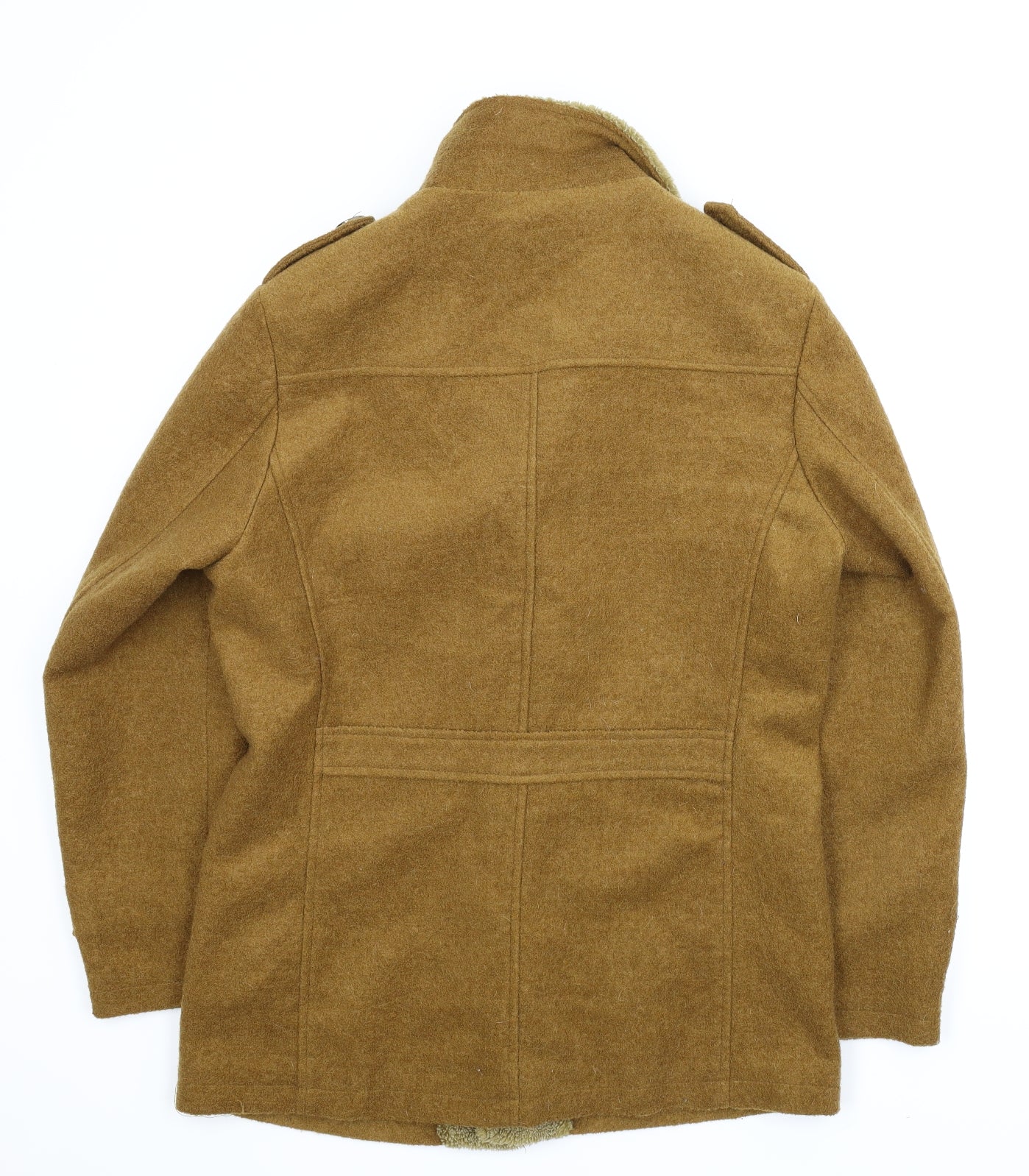 Chaoyue Qianxian Mens Brown   Pea Coat Coat Size L