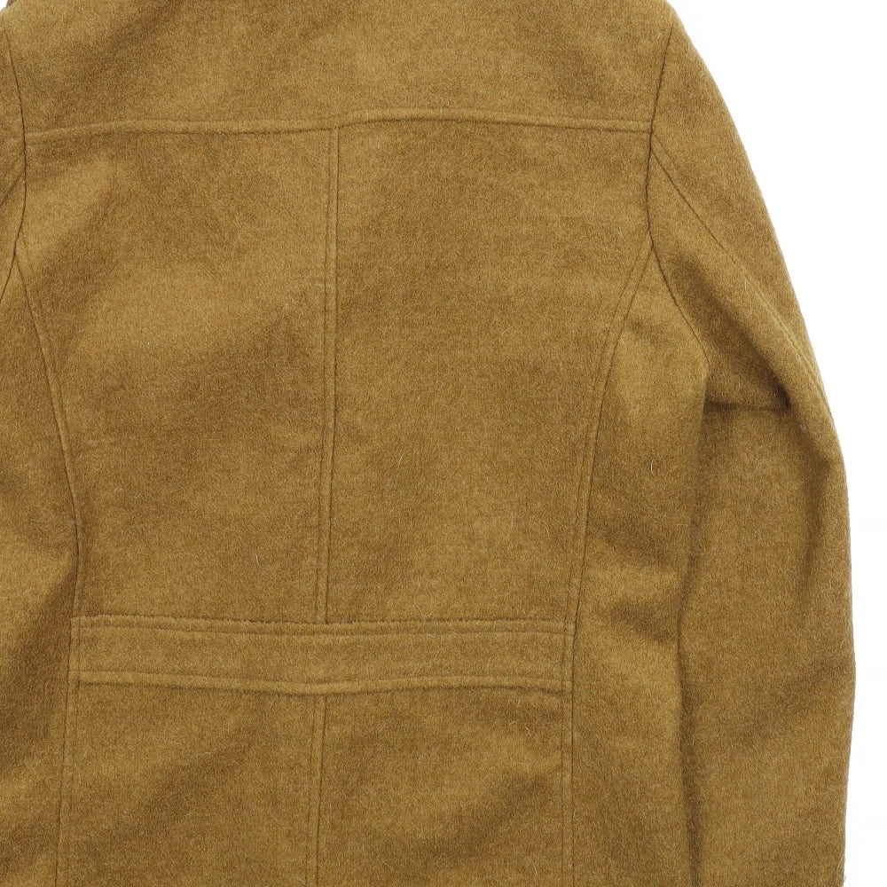 Chaoyue Qianxian Mens Brown   Pea Coat Coat Size L