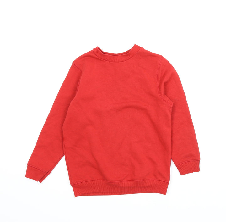 TU Boys Red   Pullover Jumper Size 6 Years
