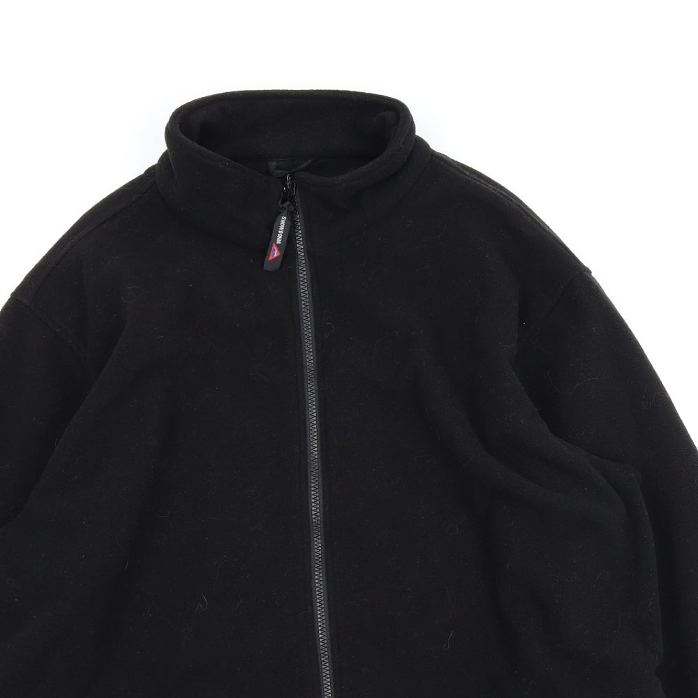 Snowdonia Womens Black  Fleece Full Zip Jumper Size 18