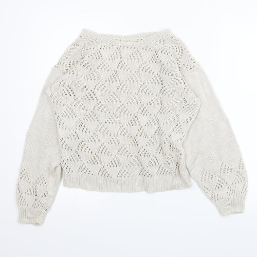 Preworn Womens Beige   Pullover Jumper Size M