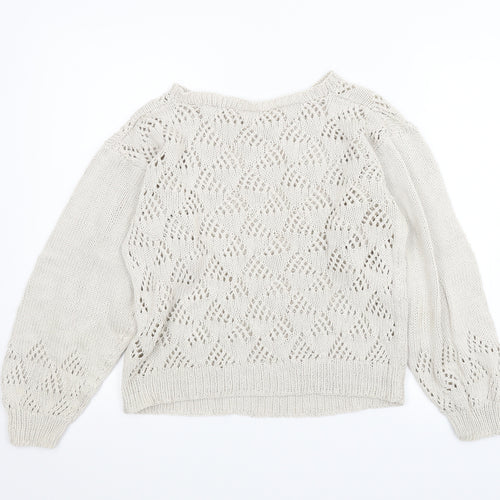 Preworn Womens Beige   Pullover Jumper Size M