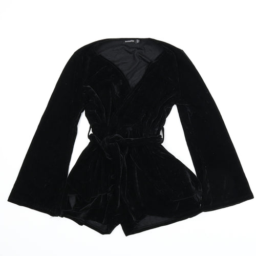 Boohoo Womens Black   Romper One-Piece Size 6