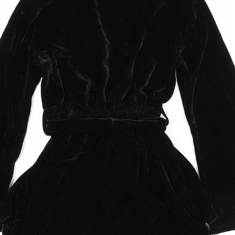 Boohoo Womens Black   Romper One-Piece Size 6