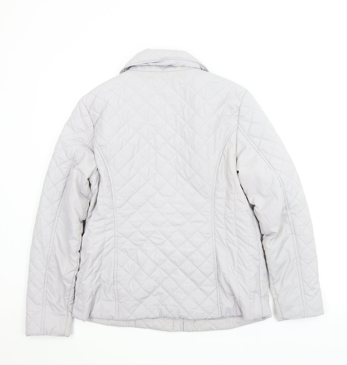 BHS Womens Grey   Quilted Coat Size 12