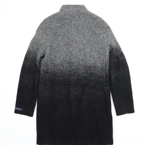 M&S Womens Grey   Overcoat Coat Size 8