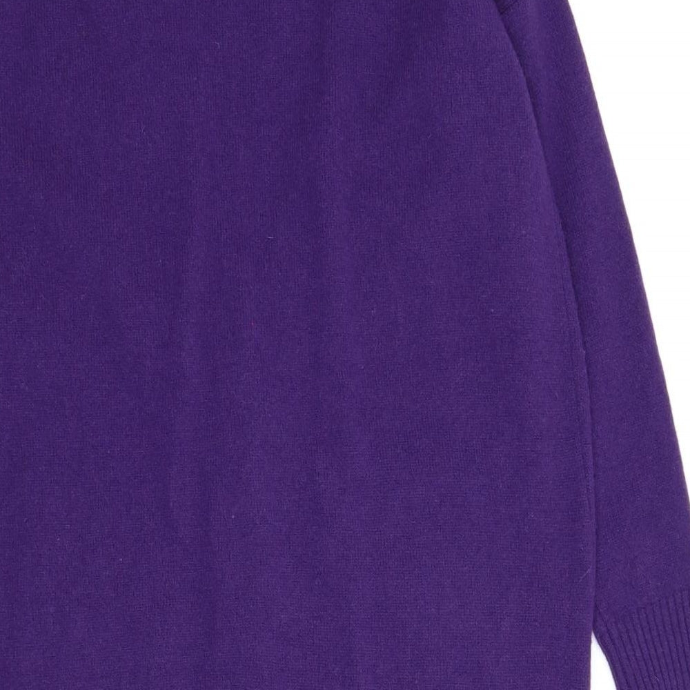 Woolovers Womens Purple   Cardigan Jumper Size M