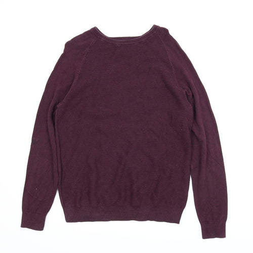 TU Mens Purple   Pullover Jumper Size M