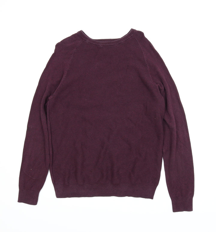 TU Mens Purple   Pullover Jumper Size M