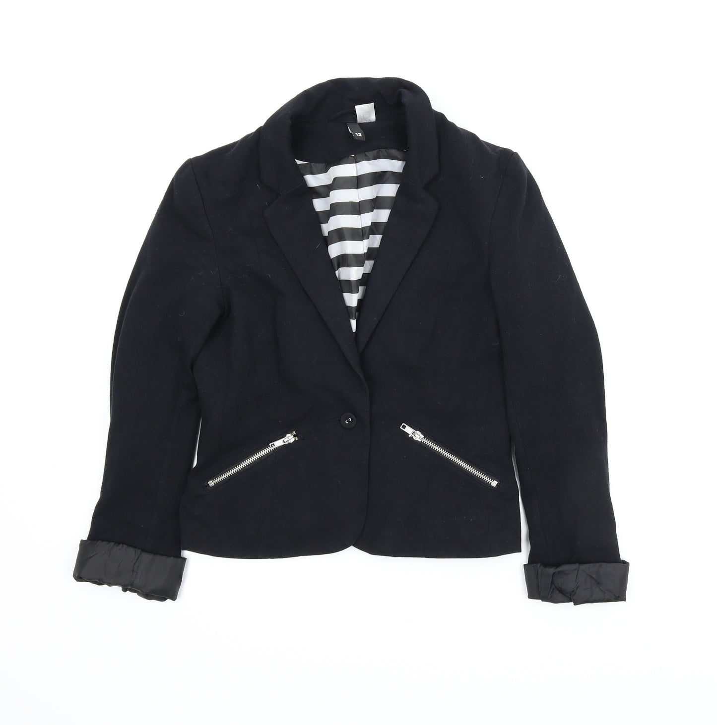 Divided Womens Black   Jacket  Size 12