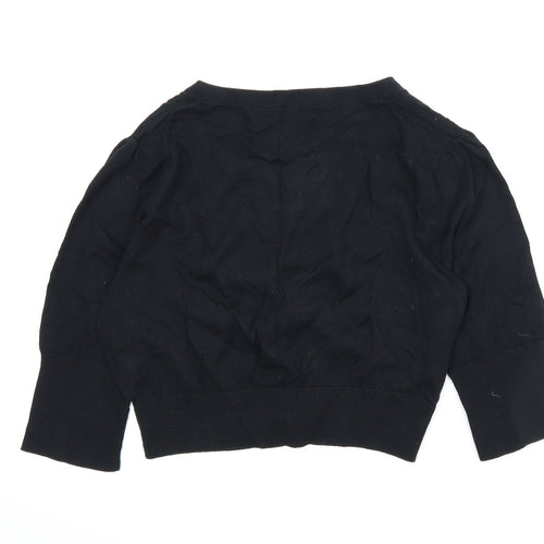 M&S Womens Black   Cardigan Jumper Size 12