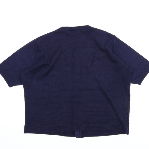 M&S Womens Blue   Cardigan Jumper Size 18