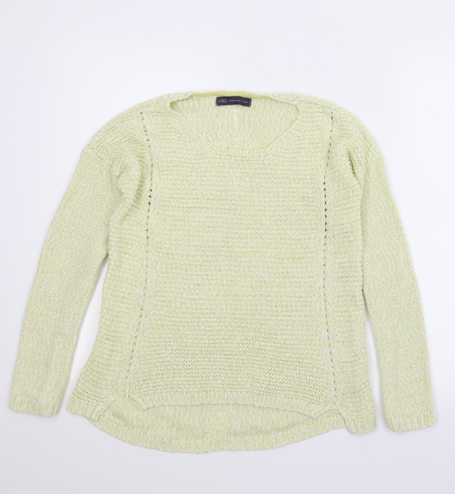 M&S Womens Yellow   Pullover Jumper Size 8