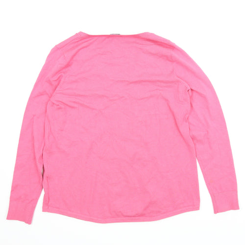 M&Co Womens Pink   Pullover Jumper Size 18