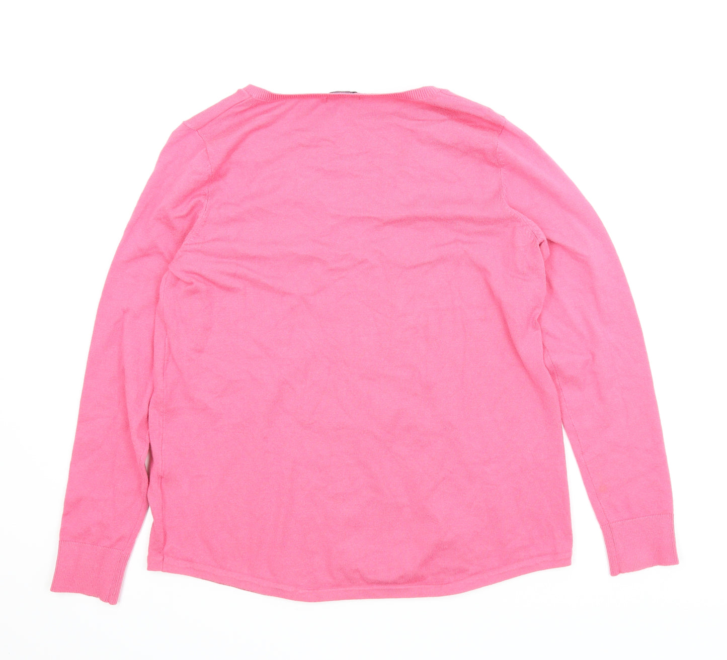 M&Co Womens Pink   Pullover Jumper Size 18