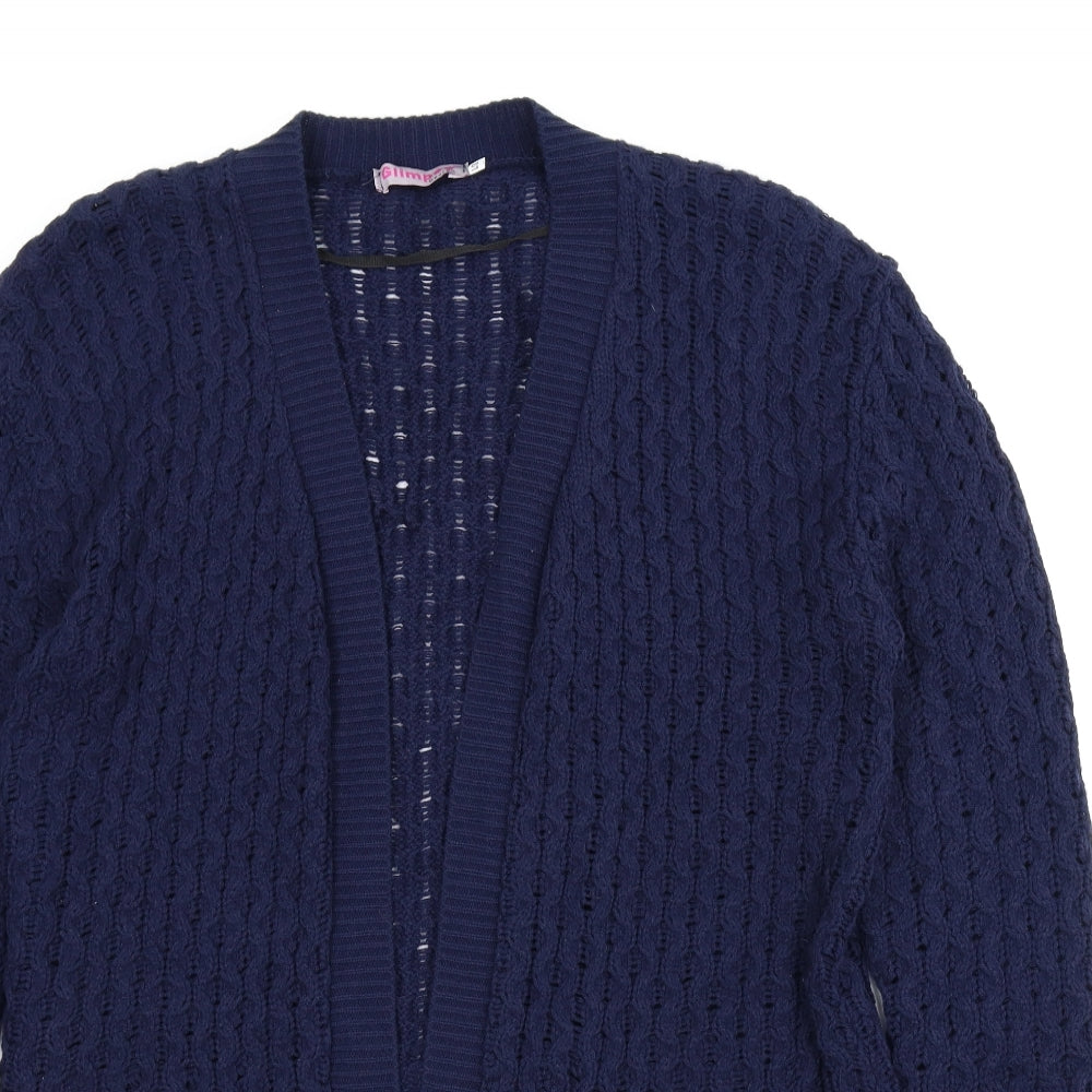 Glimpse Womens Blue   Cardigan Jumper Size XL