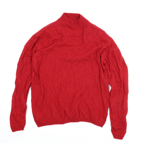Isle Essentials Womens Red   Pullover Jumper Size L