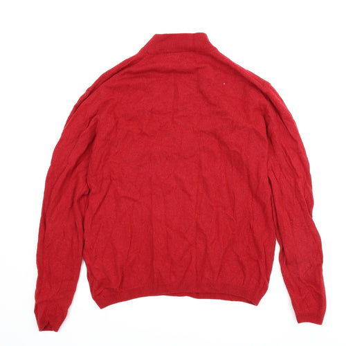 Isle Essentials Womens Red   Pullover Jumper Size L