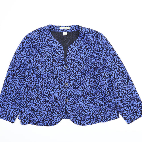 Classics Womens Blue Paisley  Jacket  Size 26