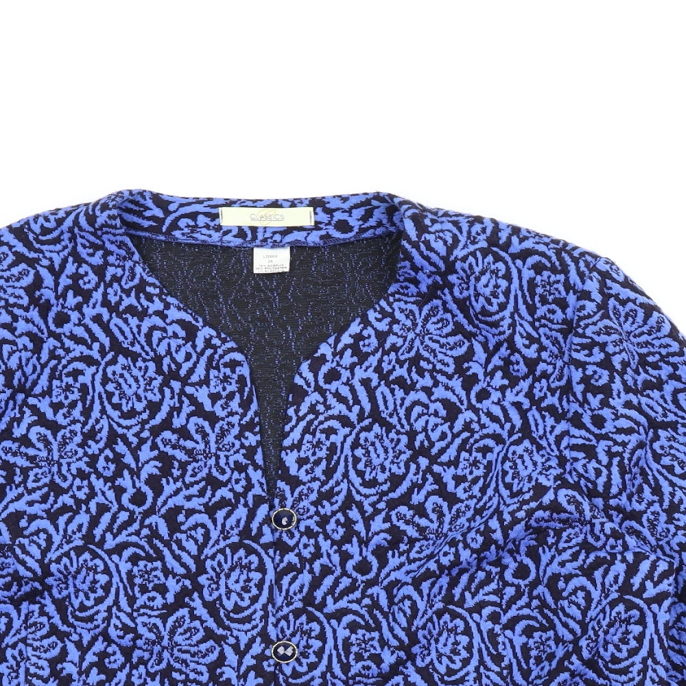 Classics Womens Blue Paisley  Jacket  Size 26