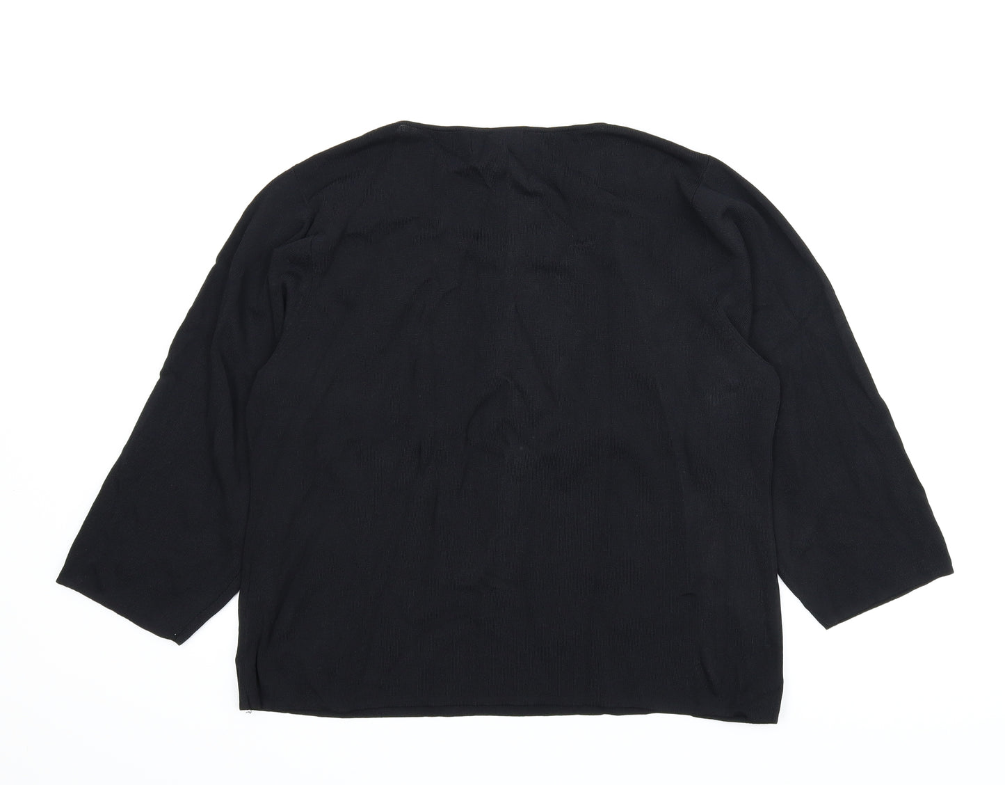 Femme Womens Black   Pullover Jumper Size XL