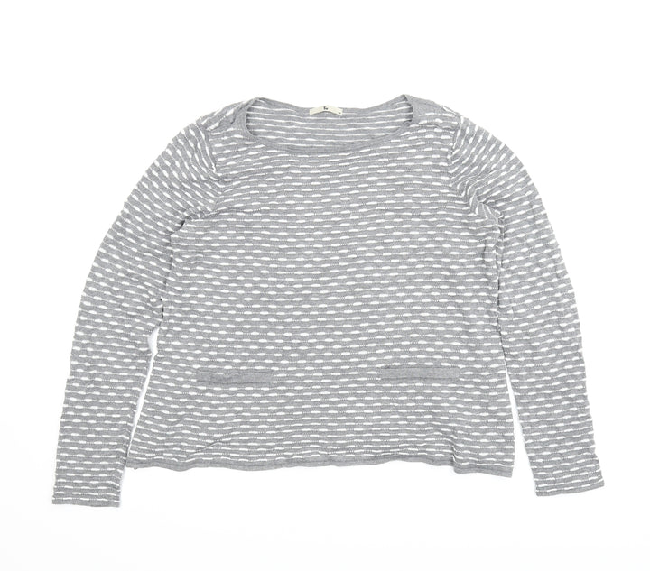 TU Womens Grey Pullover Jumper Size 14