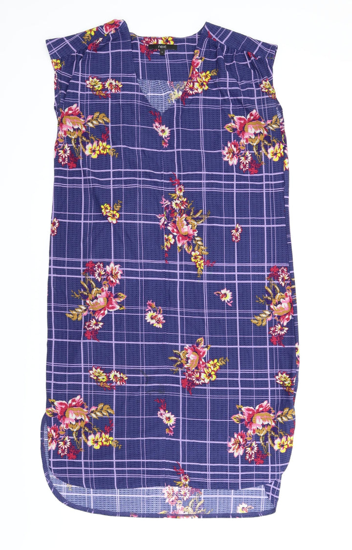 NEXT Womens Blue Floral Shift Size 12