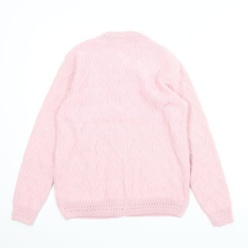 Mia Moda Womens Pink   Cardigan Jumper Size 12