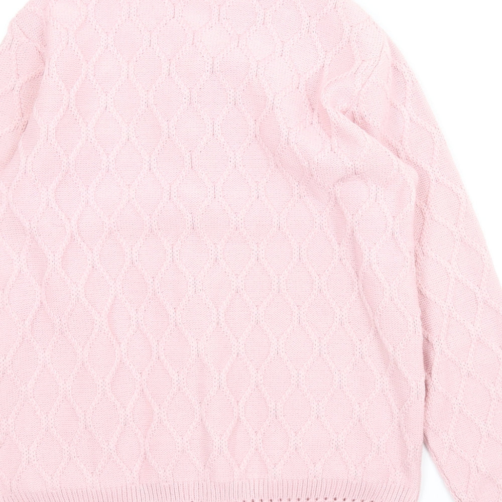 Mia Moda Womens Pink   Cardigan Jumper Size 12