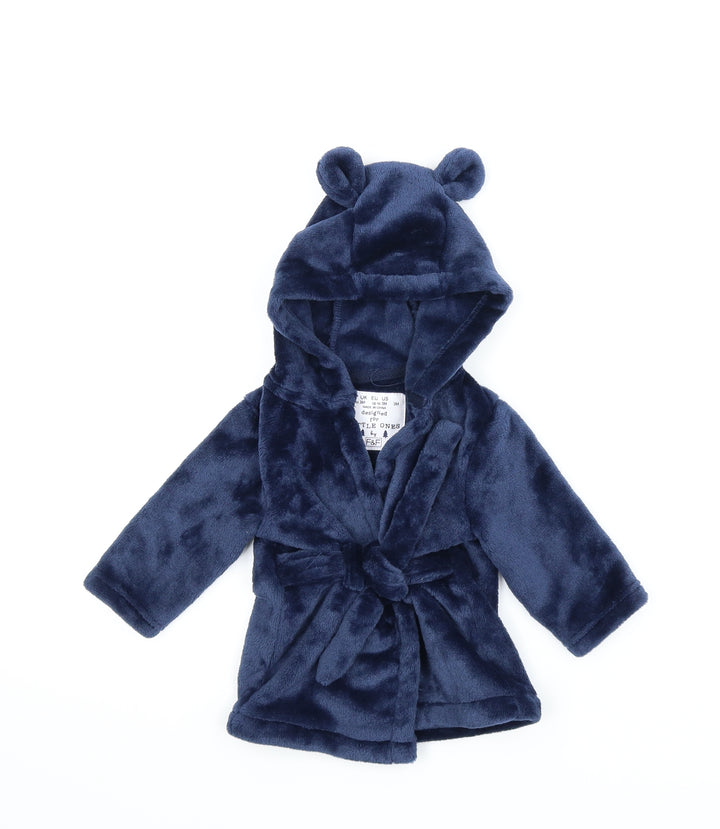 F&F Baby Blue Solid  Capri Robe Size 0-3 Months