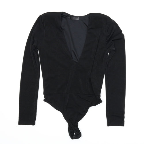 Missguided Womens Black   Leotard One-Piece Size 10