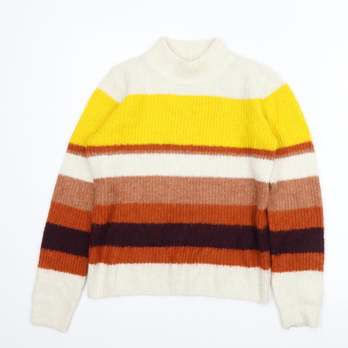 TU Womens Multicoloured Striped  Pullover Jumper Size 10
