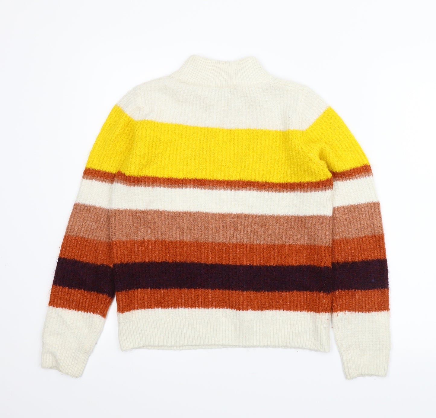 TU Womens Multicoloured Striped  Pullover Jumper Size 10