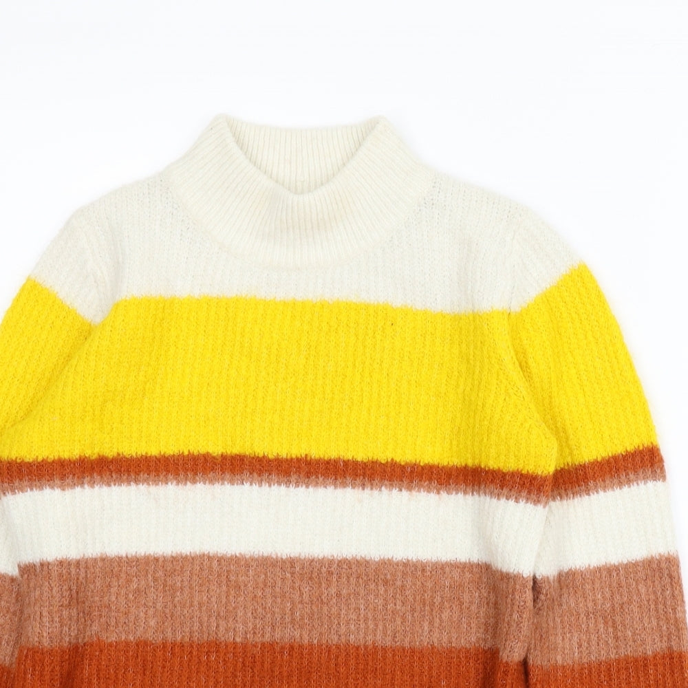 TU Womens Multicoloured Striped  Pullover Jumper Size 10