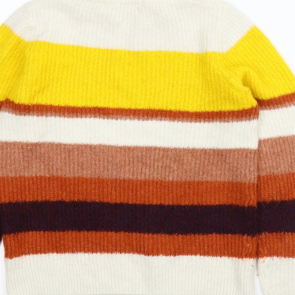 TU Womens Multicoloured Striped  Pullover Jumper Size 10