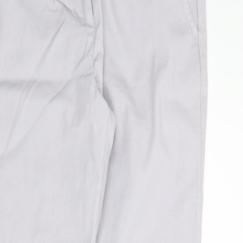 Wallis Womens Grey   Chino Trousers Size 12 L26 in
