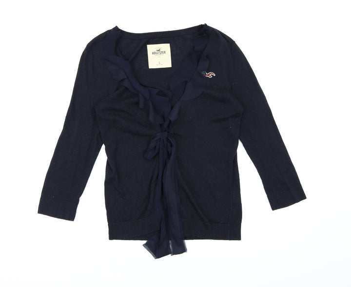 Hollister Womens Blue Knit Pullover Jumper Size L