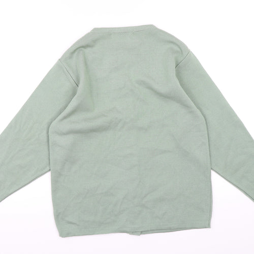 Sanco Womens Green  Knit Cardigan Jumper Size M
