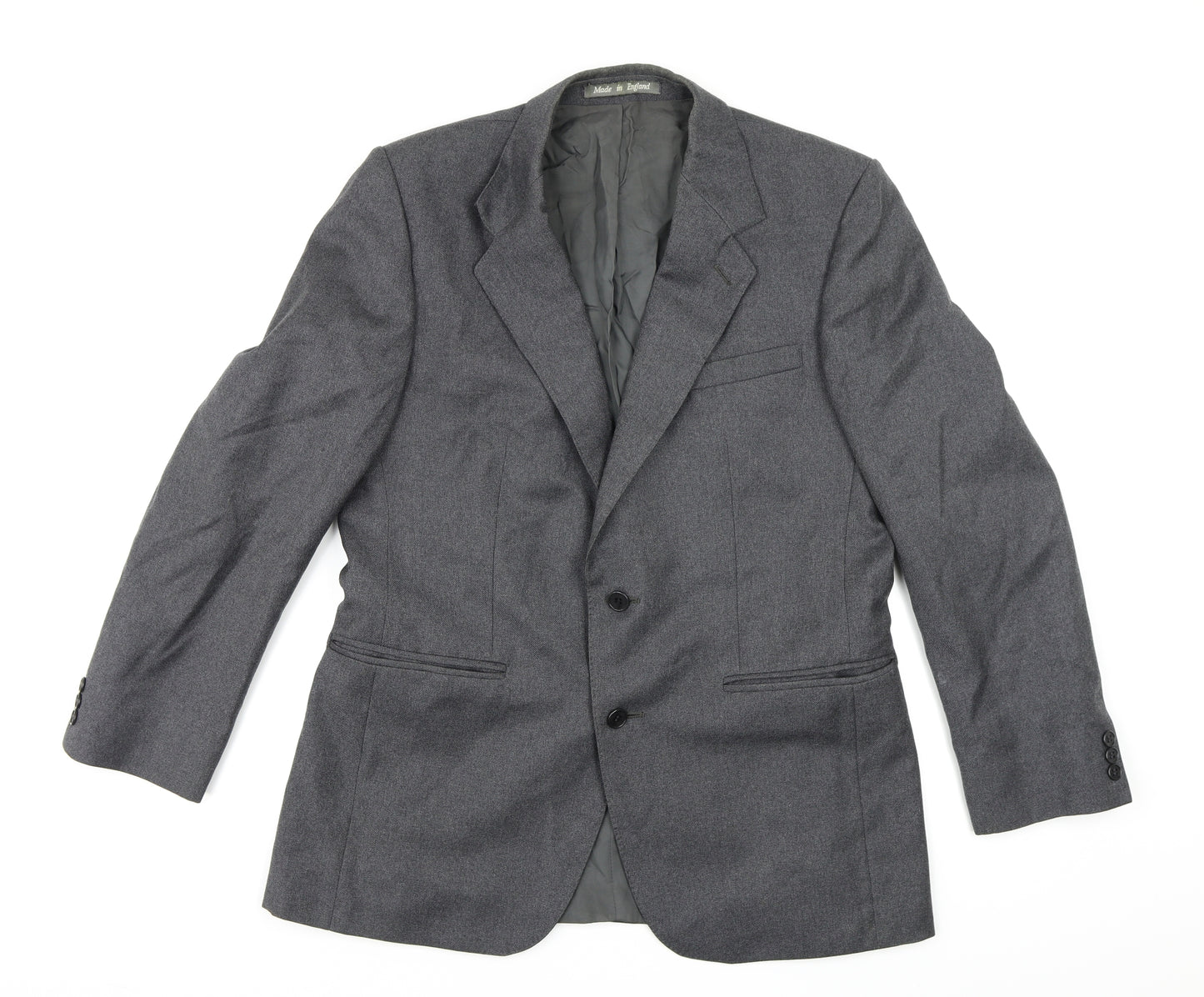 Burton Mens Grey  Rayon Jacket Blazer Size 34